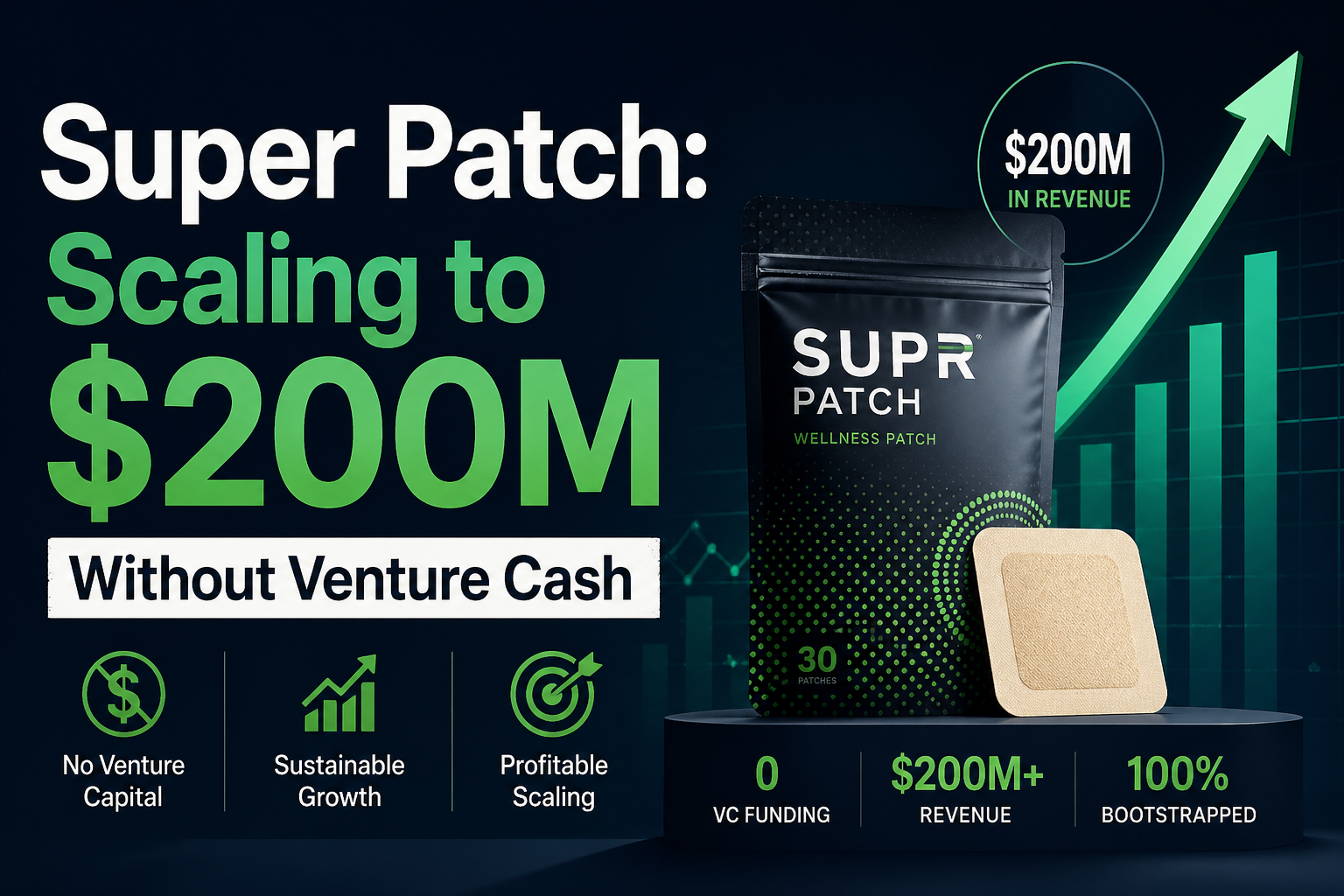 Super Patch Scaling to $200M Without Venture Cash